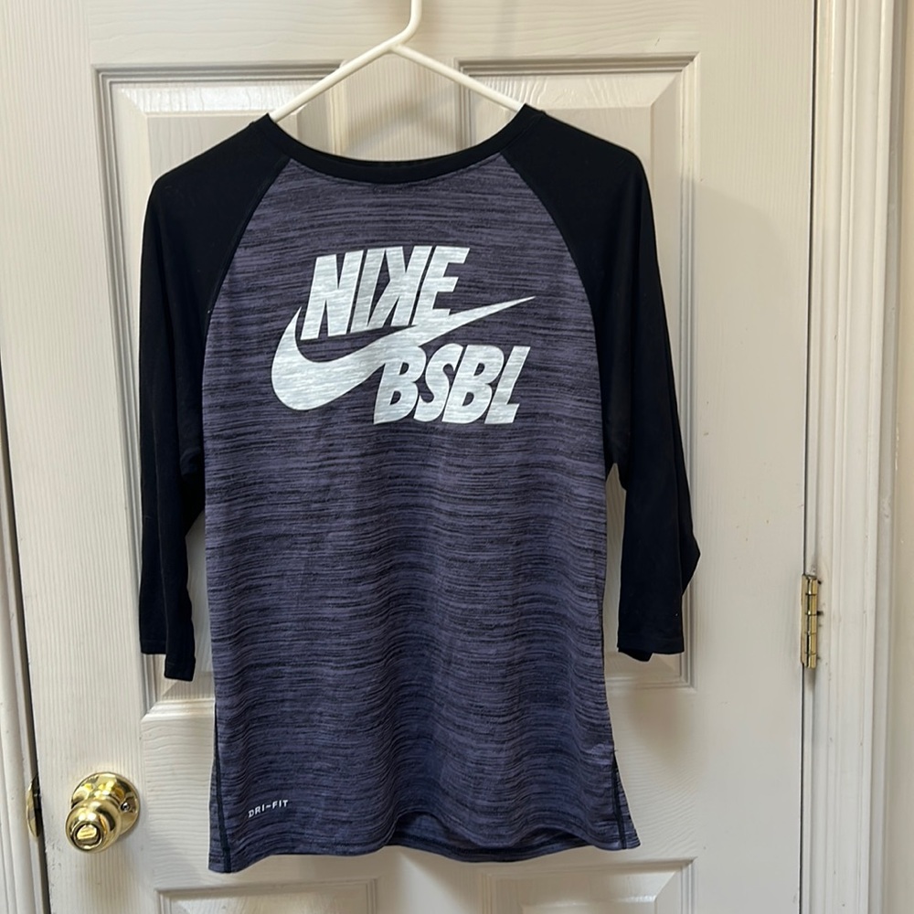 Nike Men's Velocity Legend 3/4 Sleeve Baseball Top Raglan
